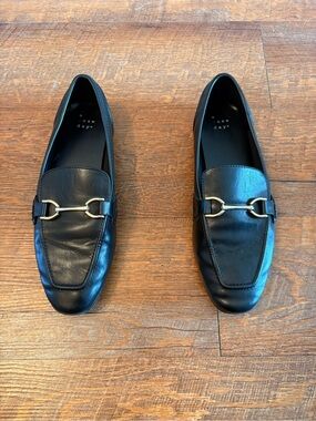 A New Day Woman’s Black Leather Bit Loafers